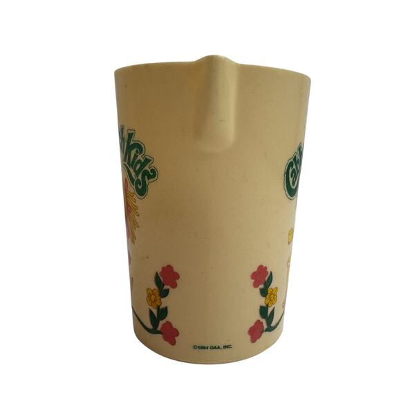 Vintage CABBAGE PATCH KIDS Doll Tea Set Plastic Pitcher 1984 Ivory Green Pink - Picture 4 of 9